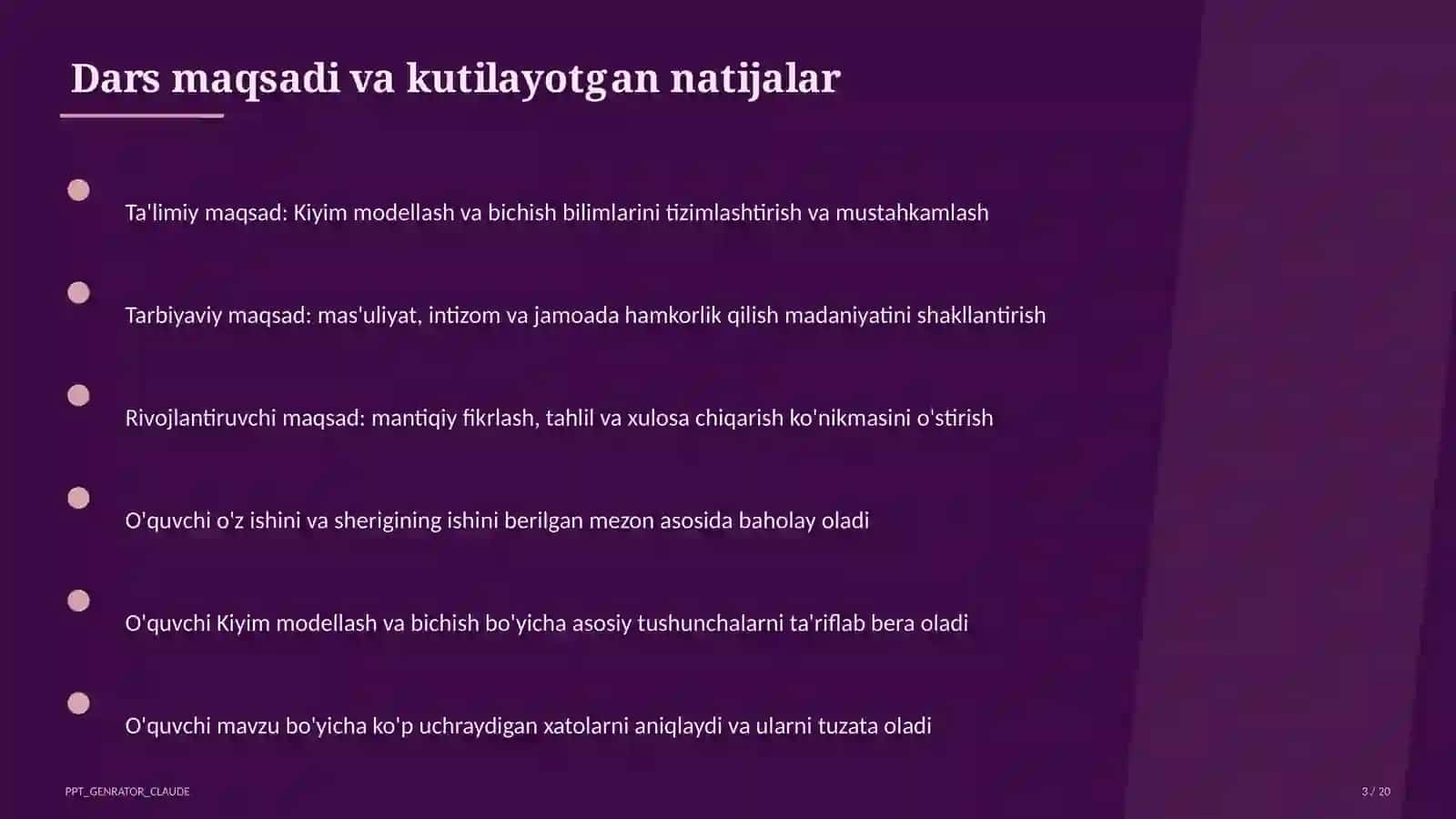 Kiyim modellash va bichish (7-sinf) 3