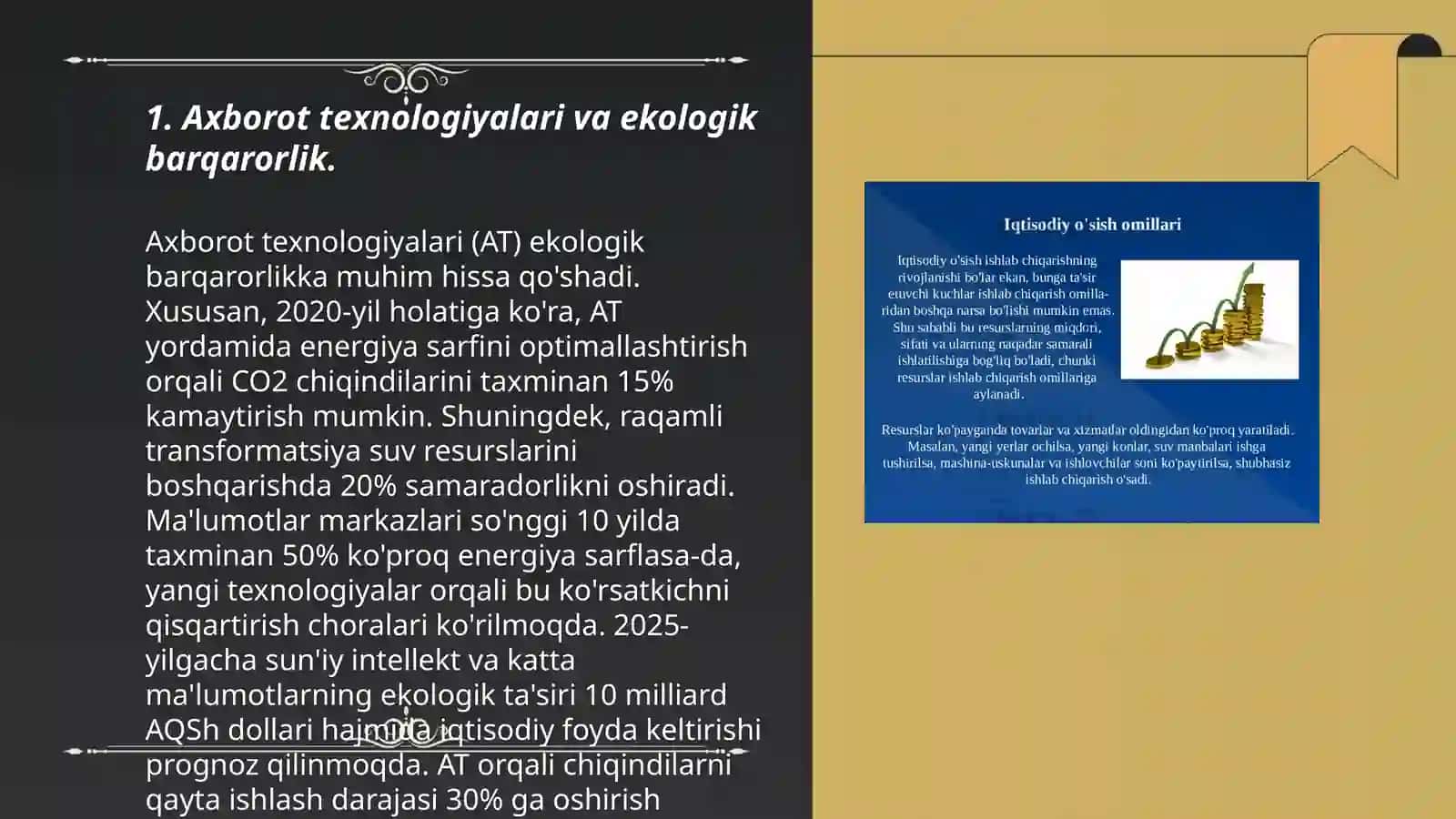 Axborot komunikatik technologiya va ekologik iqtisodiyot: barqarorlik masalalari 3