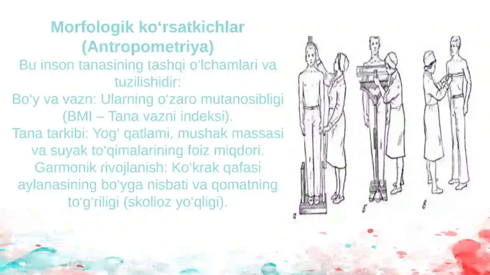 Tananing jismoniy holatini nazorat qilish uslibiyatini o‘zlashtirish 3
