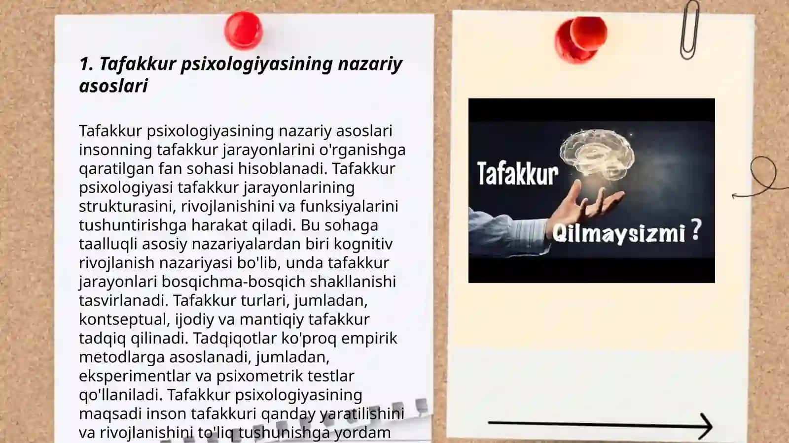 Tafakkur borasidagi psixalagik nazaryalar 3