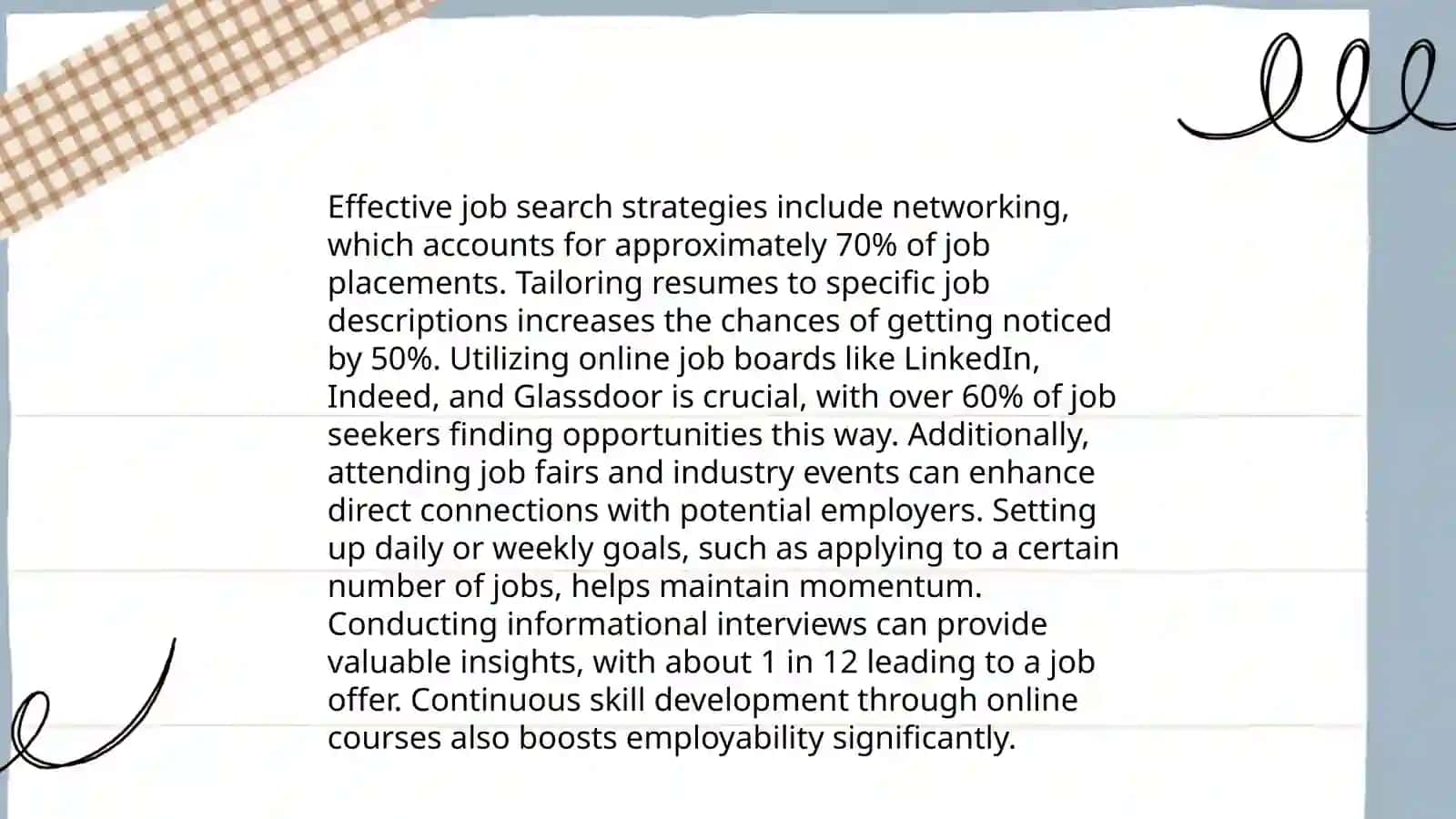 Job Search Strategies 3