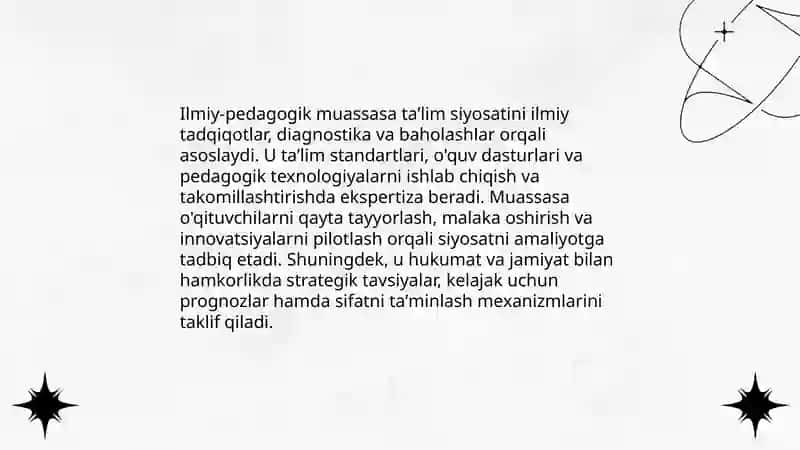 Ilmiy-pedagogik muassasar 3