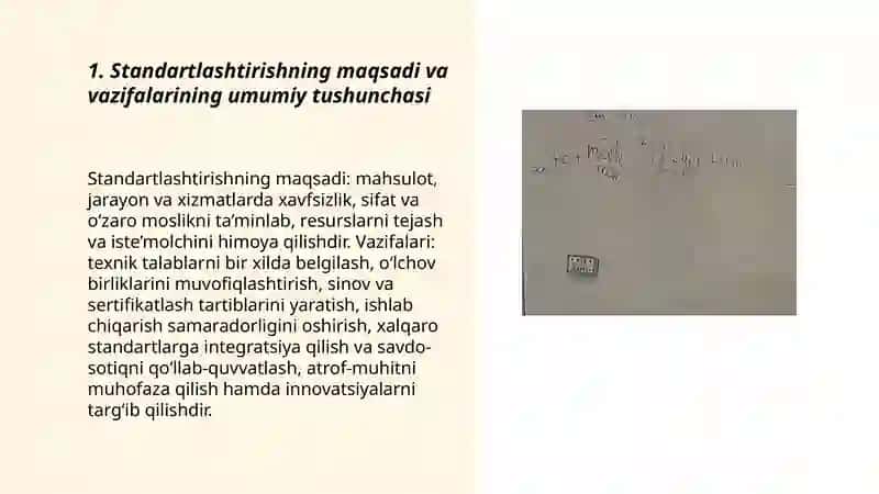 Standartlashtirishning asosiy maqsadi va vazifalari 3