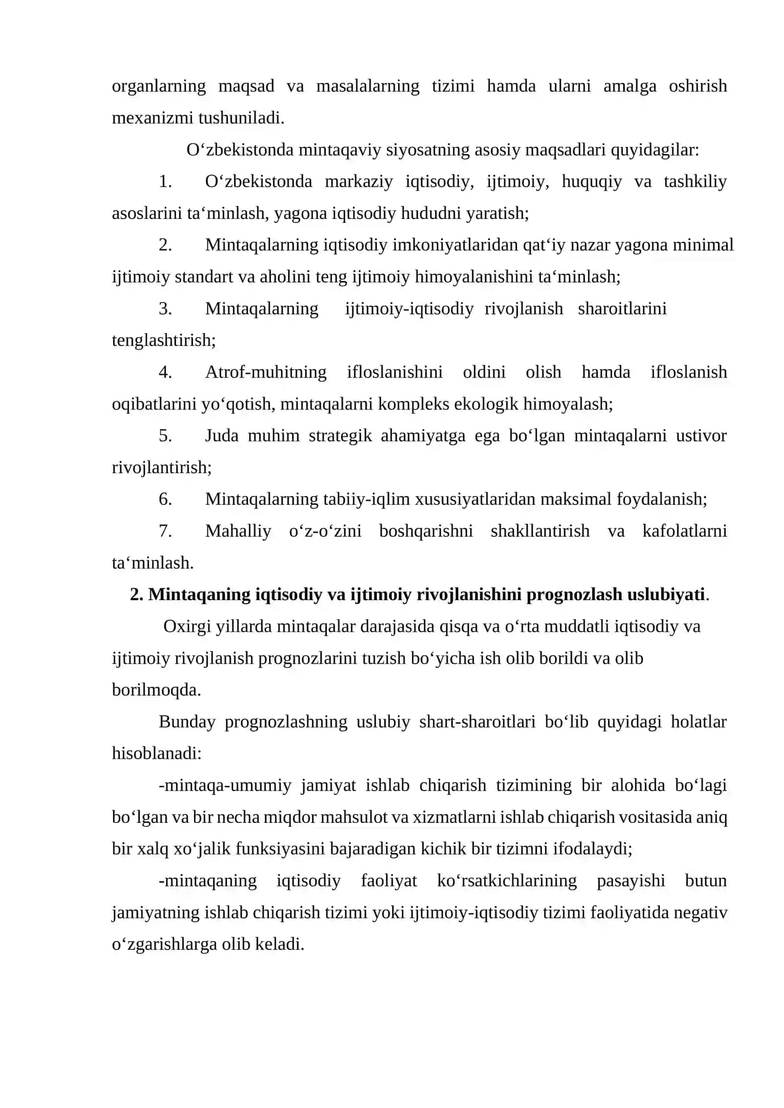 Mintaqalarni iqtisodiy va ijtimoiy rivojlanishini prognozlash 3
