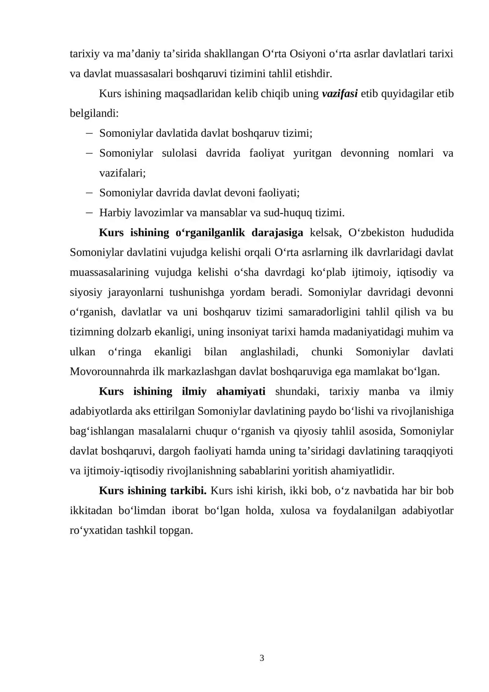 SOMONIYLAR DAVRIDA DAVLAT DEVONI 3