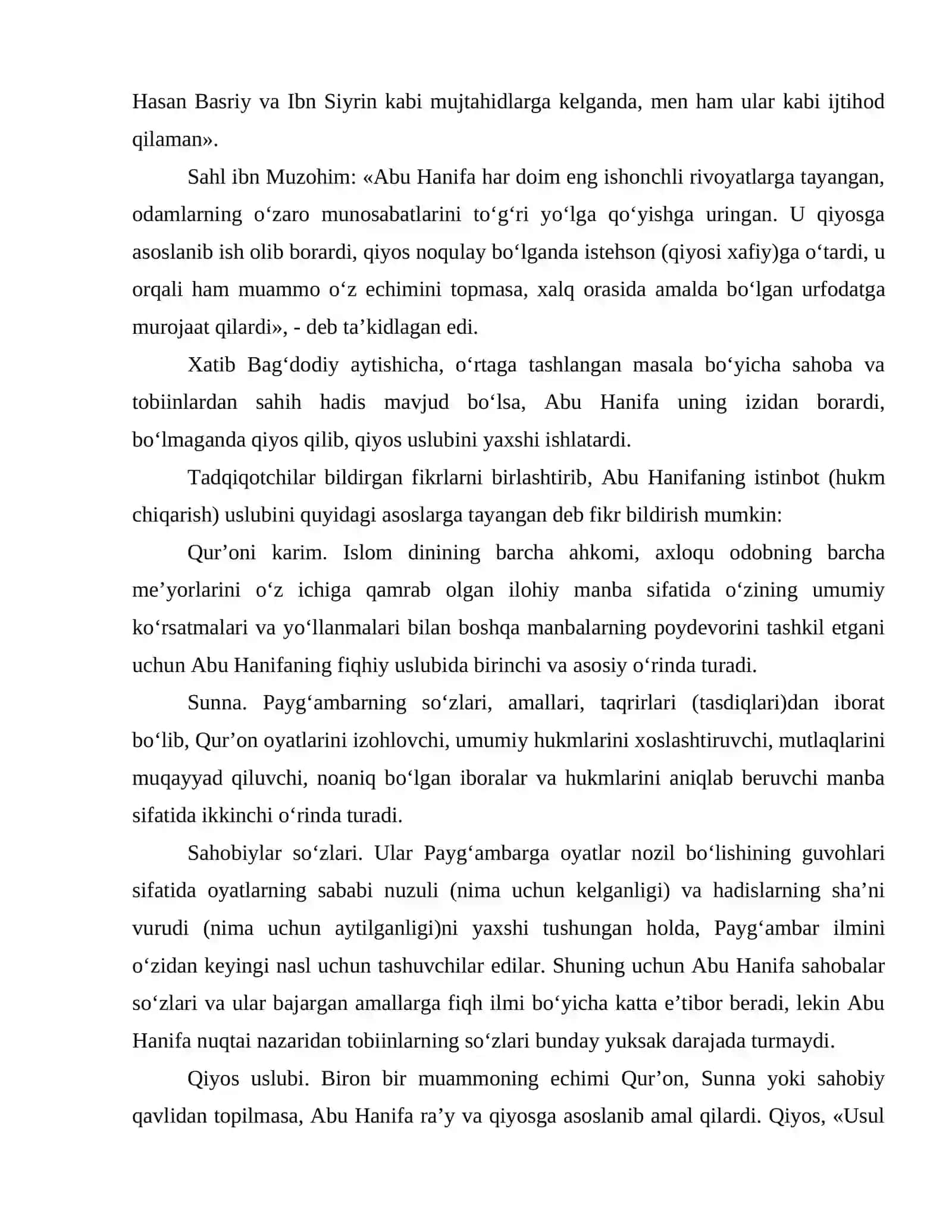 Hanafiy mazhabining yuzaga kelishi va shakllanishi 3