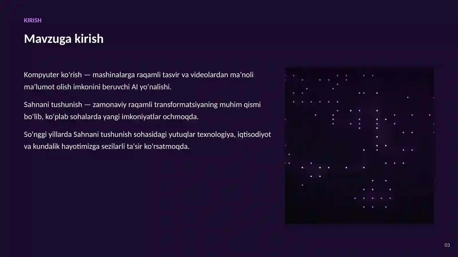 SUN'IY INTELLEKT KOMPYUTER KO'RISH 3