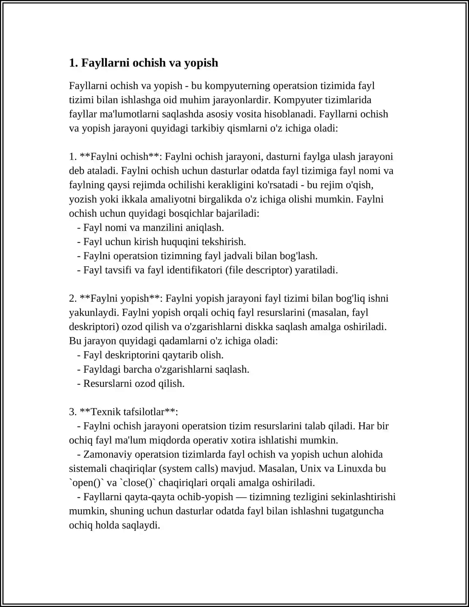 PYTHON DASTURLASH TILIDA FAYLLAR BILAN ISHLASH 3