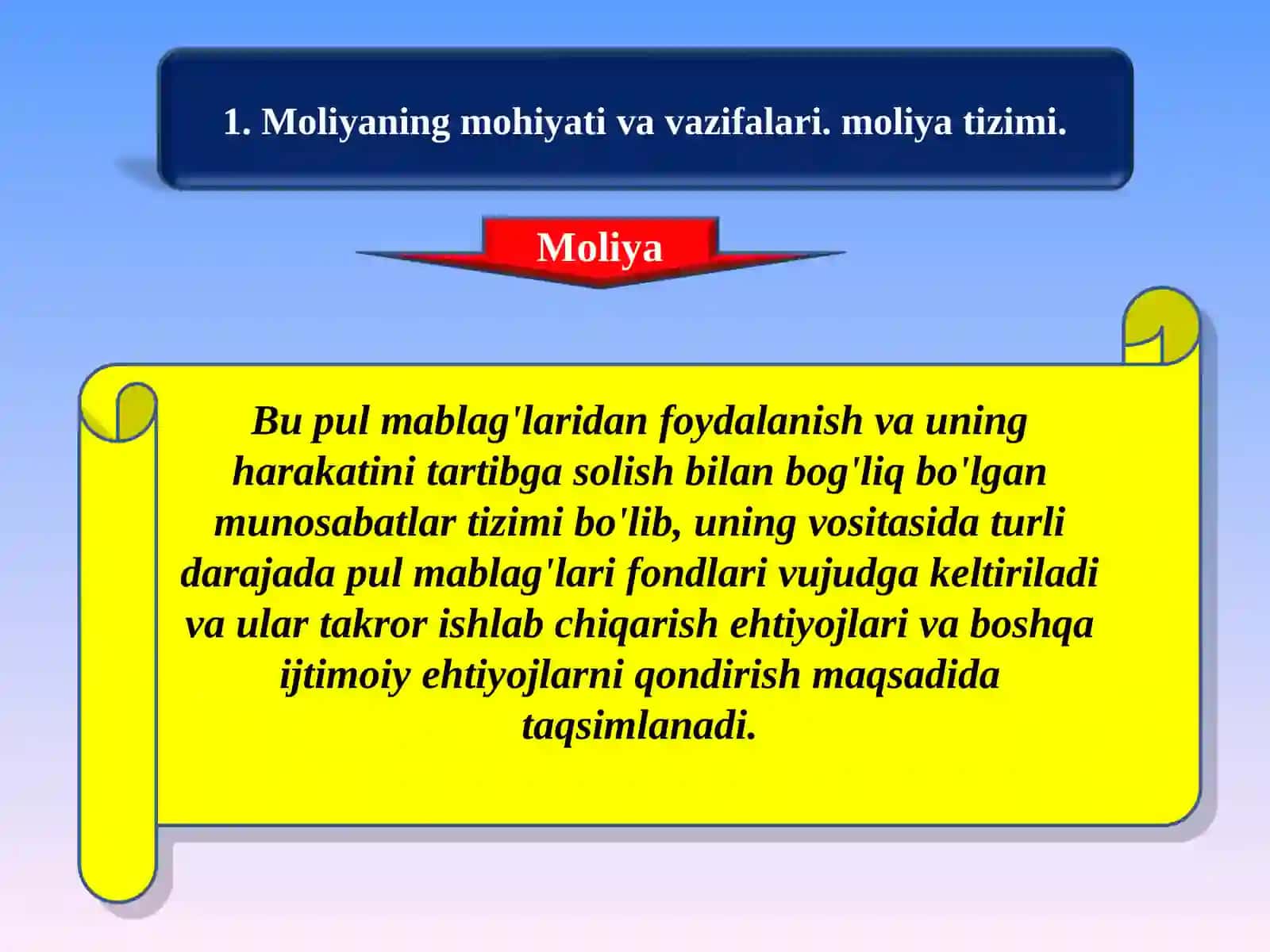 Moliya tizimi va moliyaviy siyosat 3