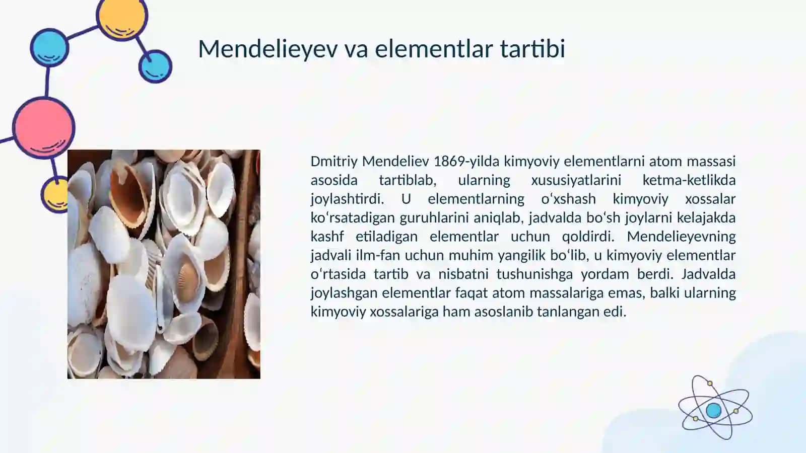 Mendeliyevning Kimyoviy Elementlar Jadvali 3