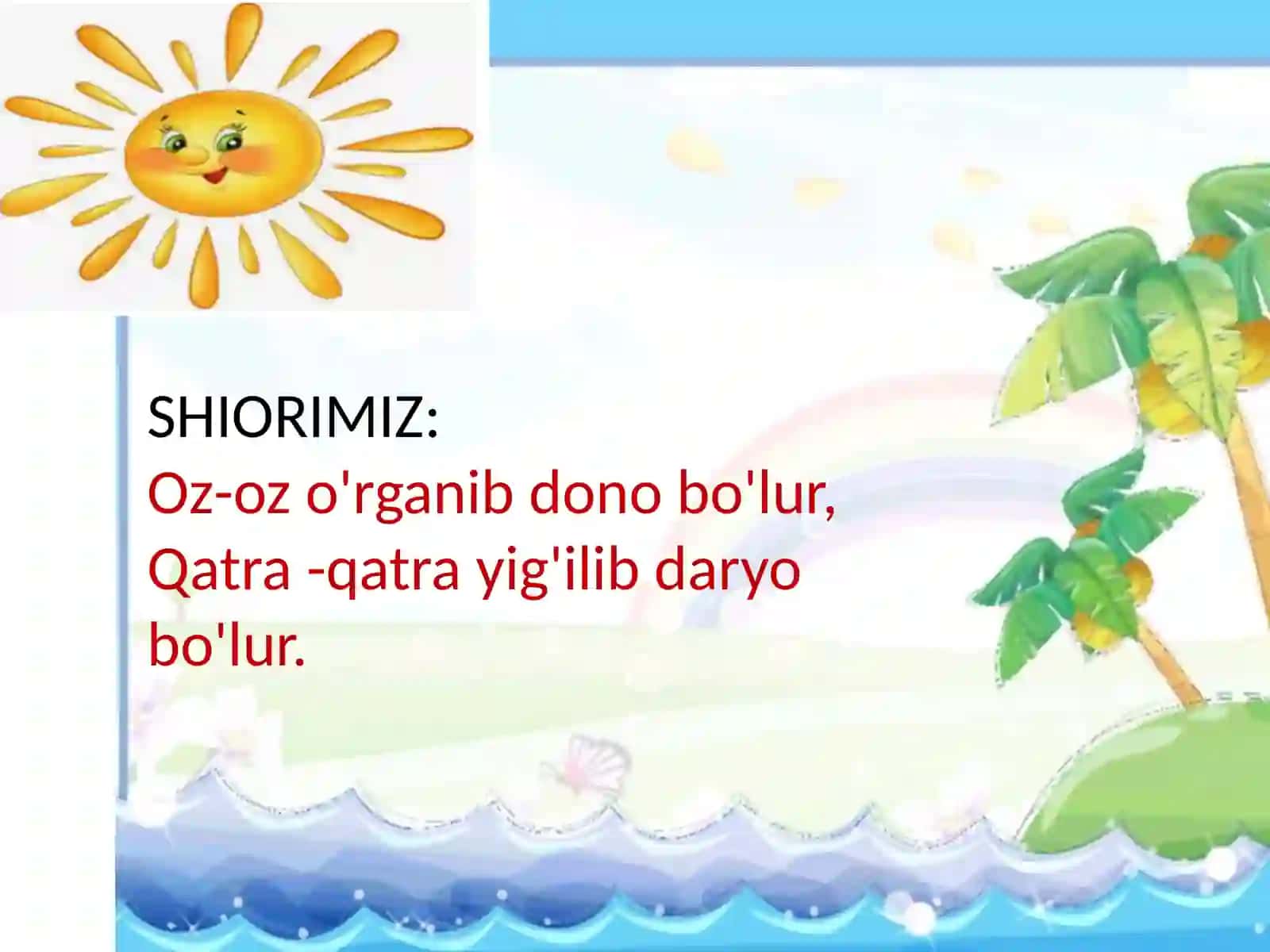 Sabog'imiz ham o'qish 3