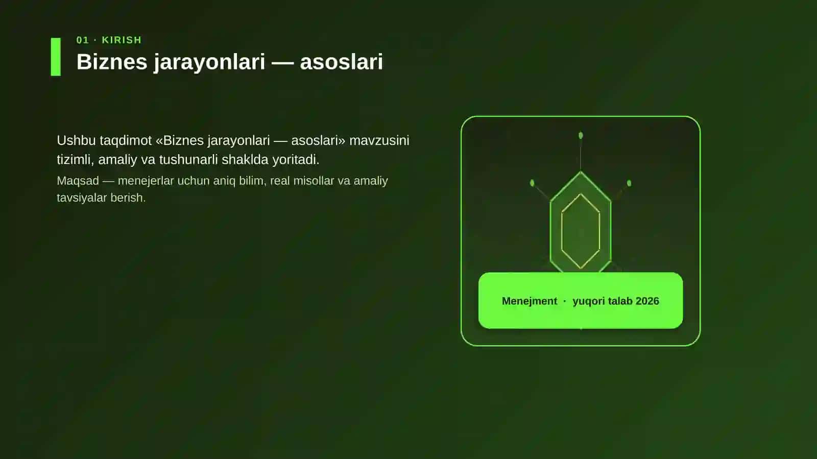 Biznes jarayonlari — asoslari 3