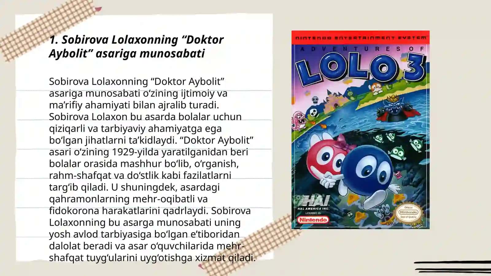 "Doktor Aybolit" 3