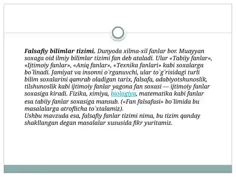 Falsafiy bilimlar tizimi va uning xususiyatlari 3
