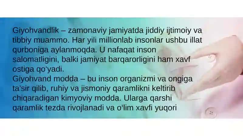 Giyohvandlik 3