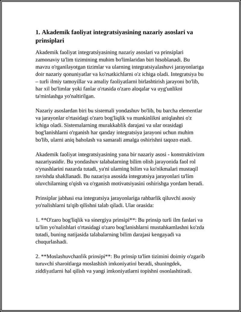 AKADEMIK FAOLIYAT INTEGRATSIYASI: NAZARIYA VA AMALIYOT UYGʻUNLIGI 3