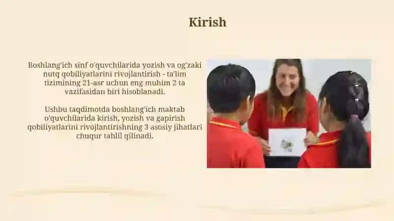 Boshlang'ich sinf o'quvchilarida yozish va og'zaki nutq qobiliyatlarini rivojlantirish 3