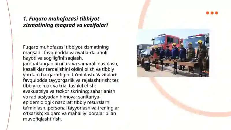 Fuqaro muhofazasi tibbiyot xizmati, vazifasi, tashkiliy tamoyillar 3