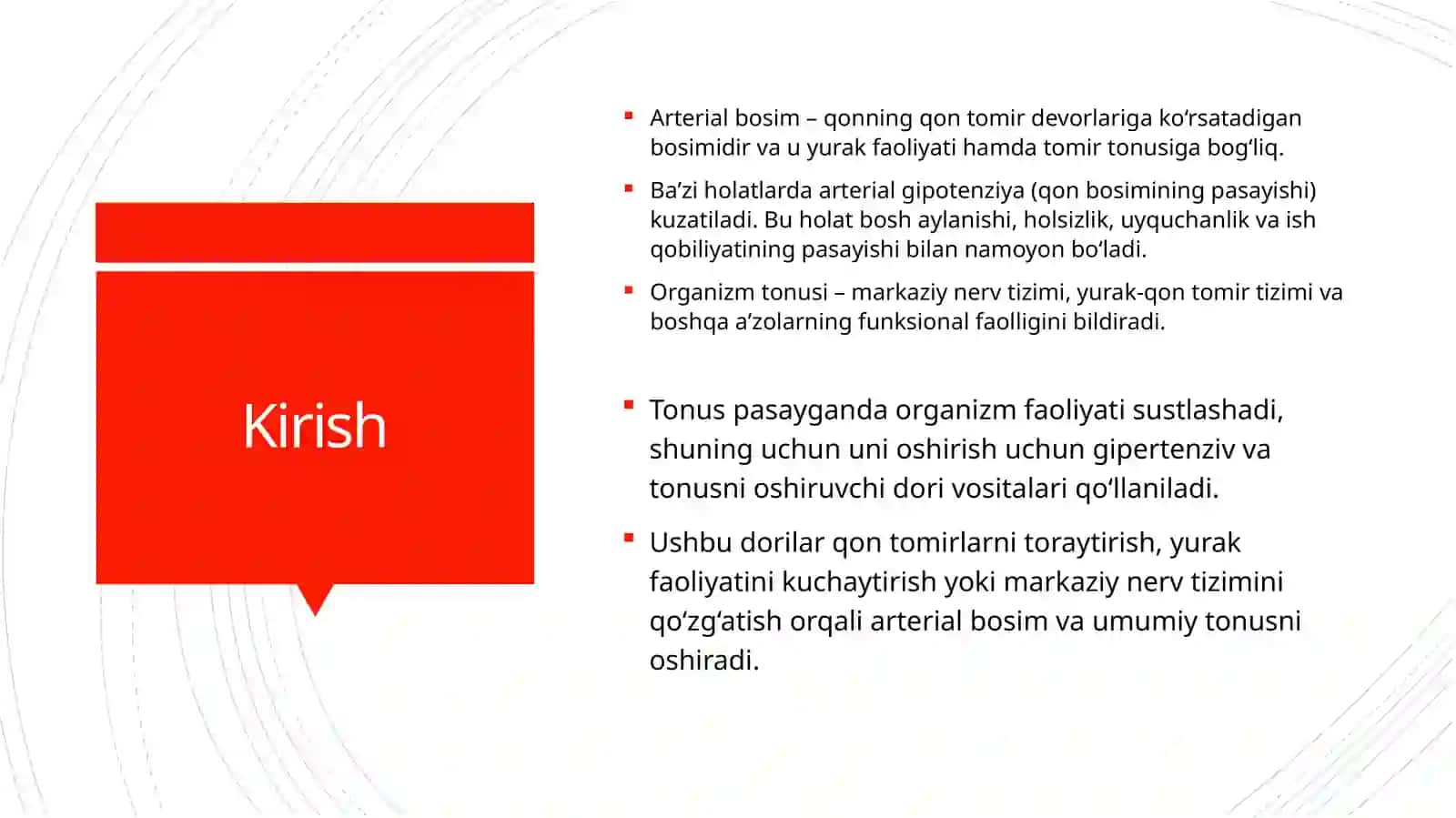 Slaydlar to'plami gipertenziv vositalar haqida 3