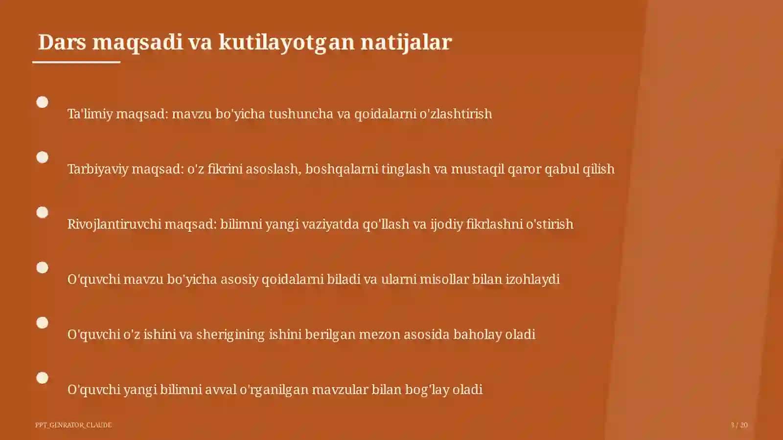 Hayot yo'lini tanlash: maqsad va reja (11-sinf) 3