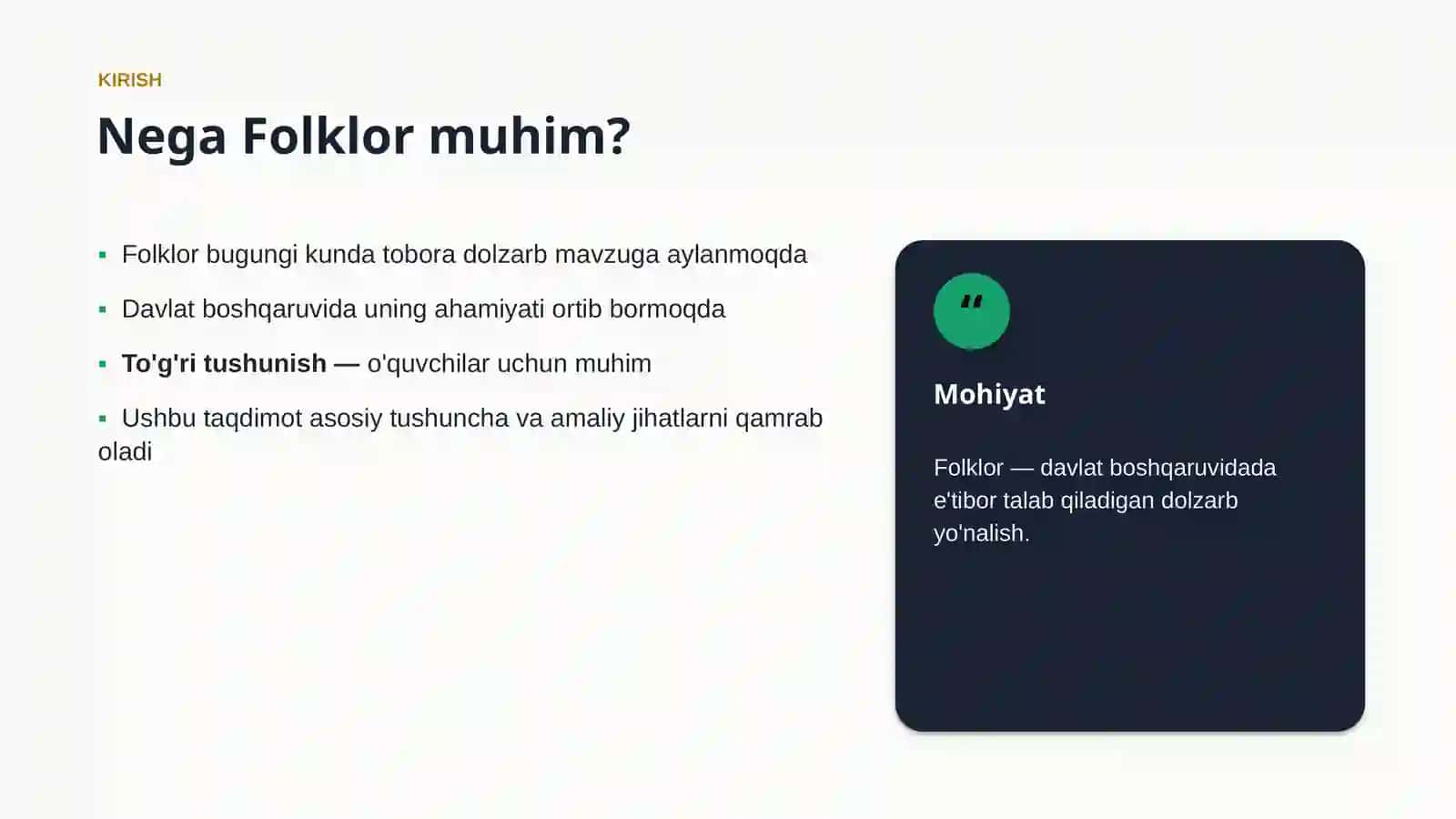 Folklor Muammolari va Yechimlari 3