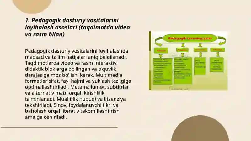 Pedagogik dasturiy vositalarini loyihalash 3