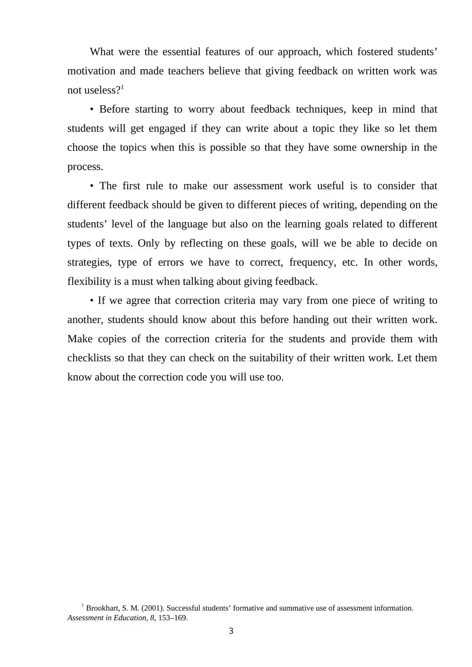 AUTHENTICITY IN WRITING OF PROCESS. GIVING FEEDBACK IN WRITING 3