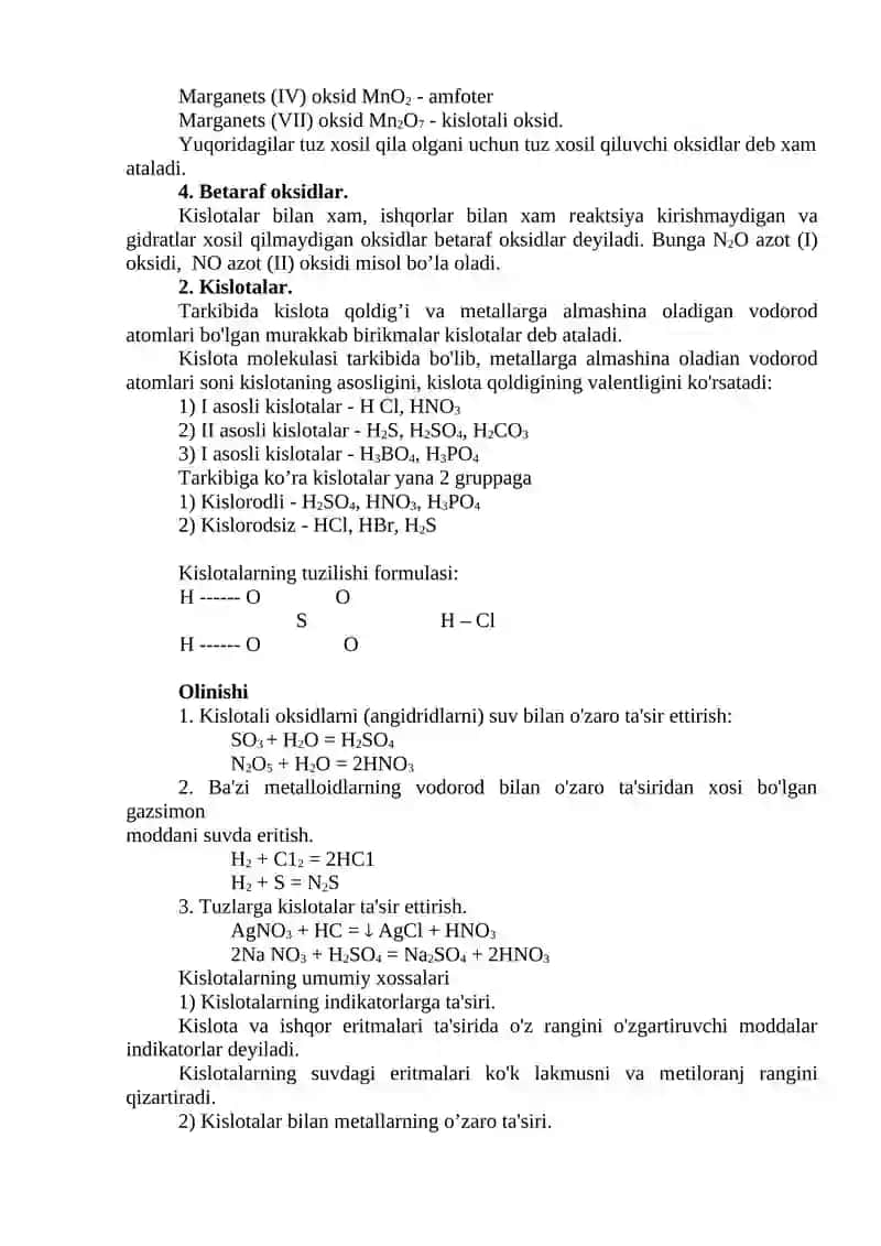 ANORGANIK BIRIKMALARNING SINFLARI 3