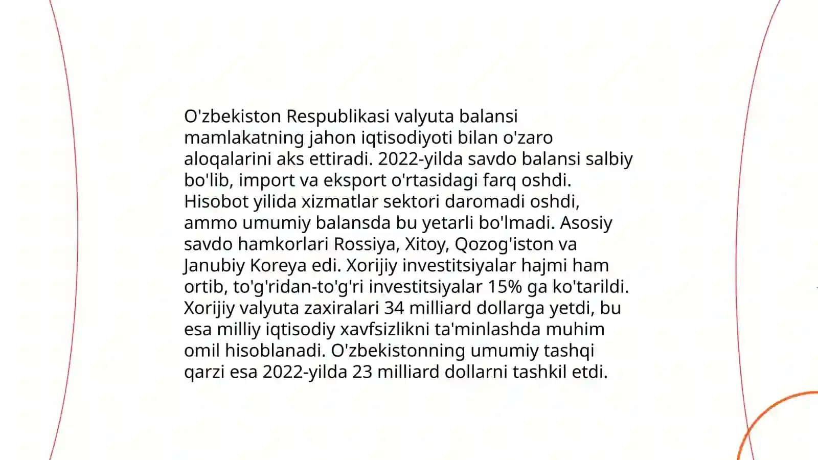 O’zbekiston Respublikasi to‘lov balansi va uni belgilovchi omillar 3