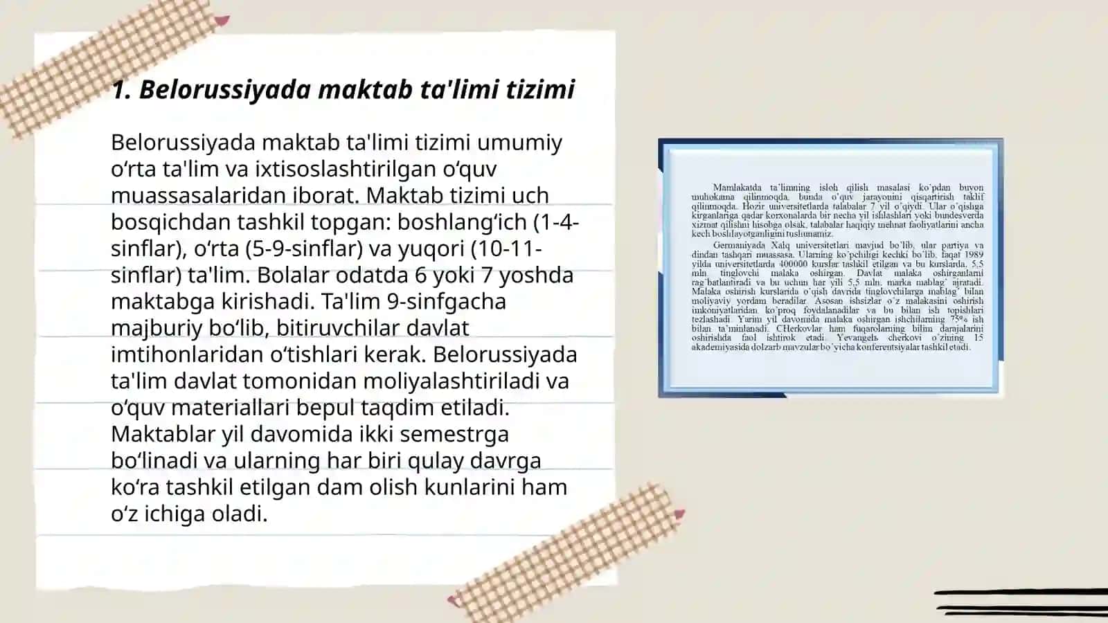 Belorussiya ta'lim tizimi 3
