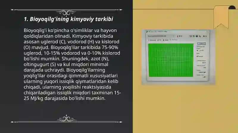Bioyoqilg'i sifatini o'rganish 3