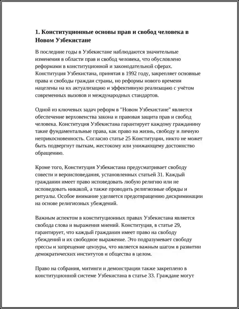 REFERAT ПРАВА И СВОБОДЫ ЧЕЛОВЕКА В НОВОМ УЗБЕКИСТАНЕ 3