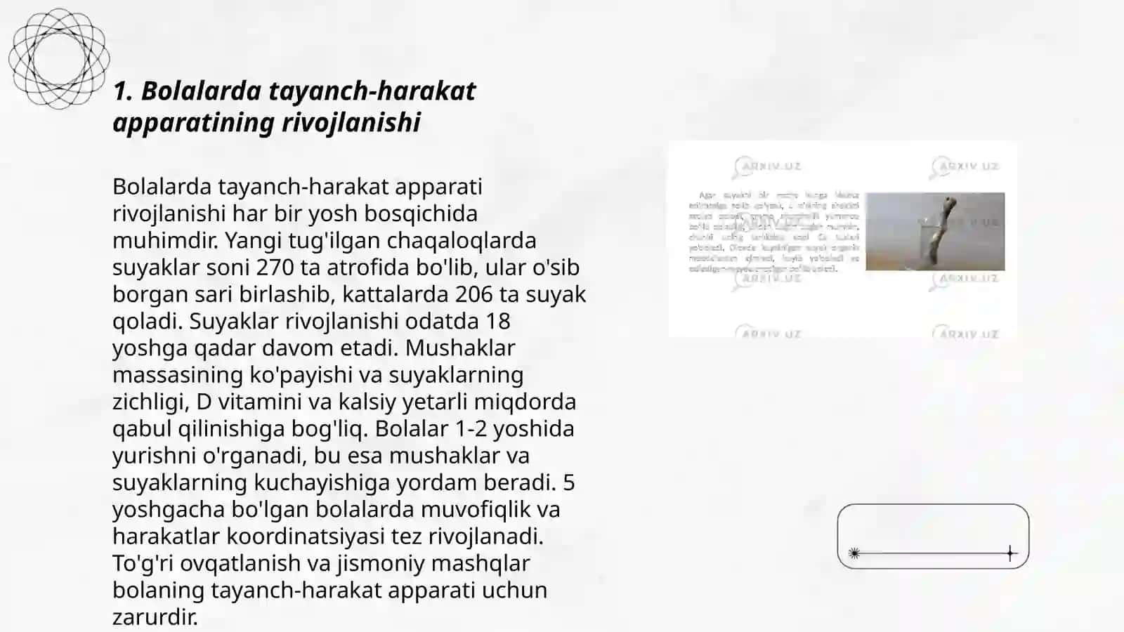 Bolalarda tayanch-harakat apparatining husnida DJT 3