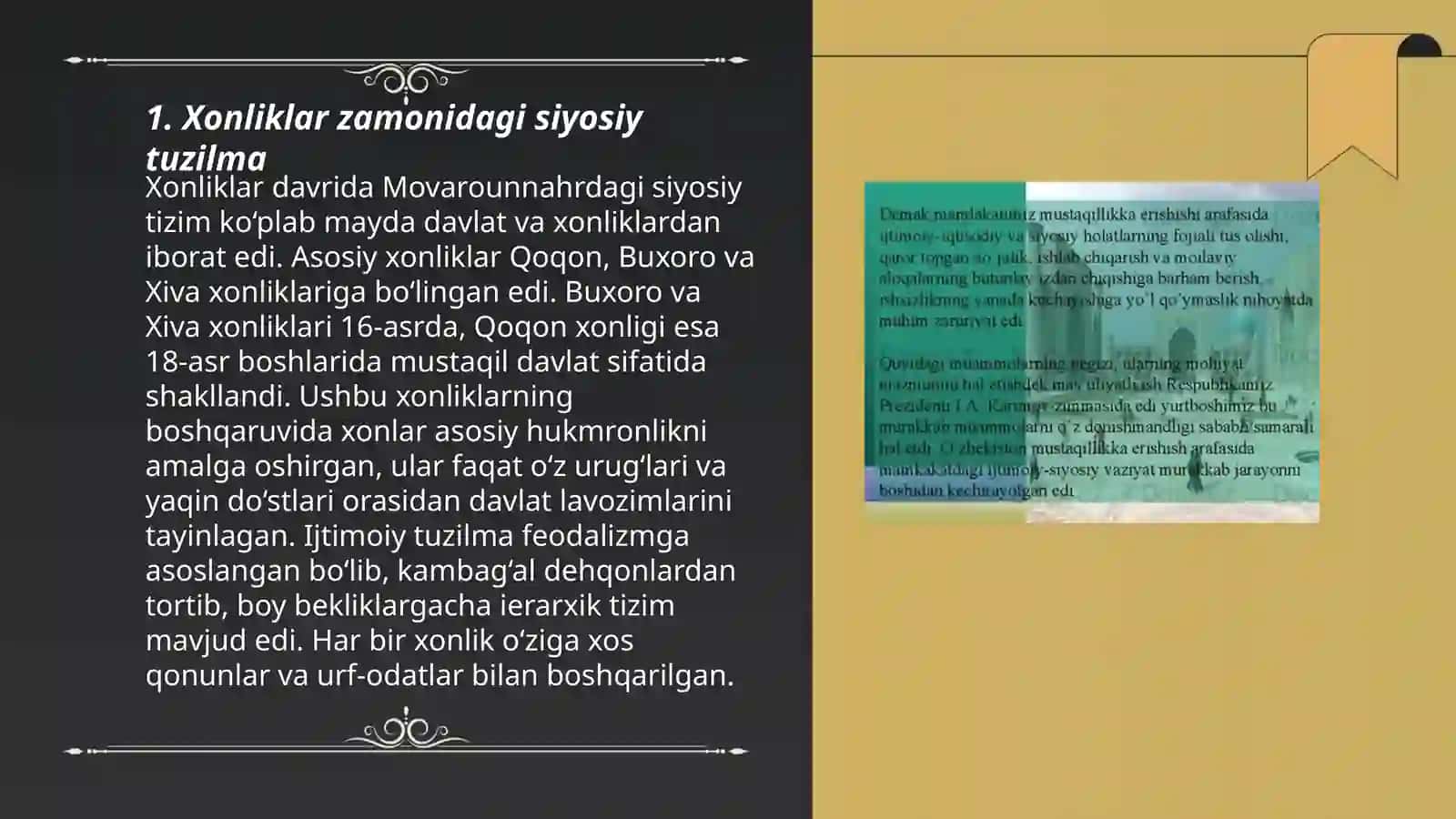 Xonlikdagi ijtimoiy siyosiy muhit va umuminsoniy gʻoyalarning shakillanishi 3