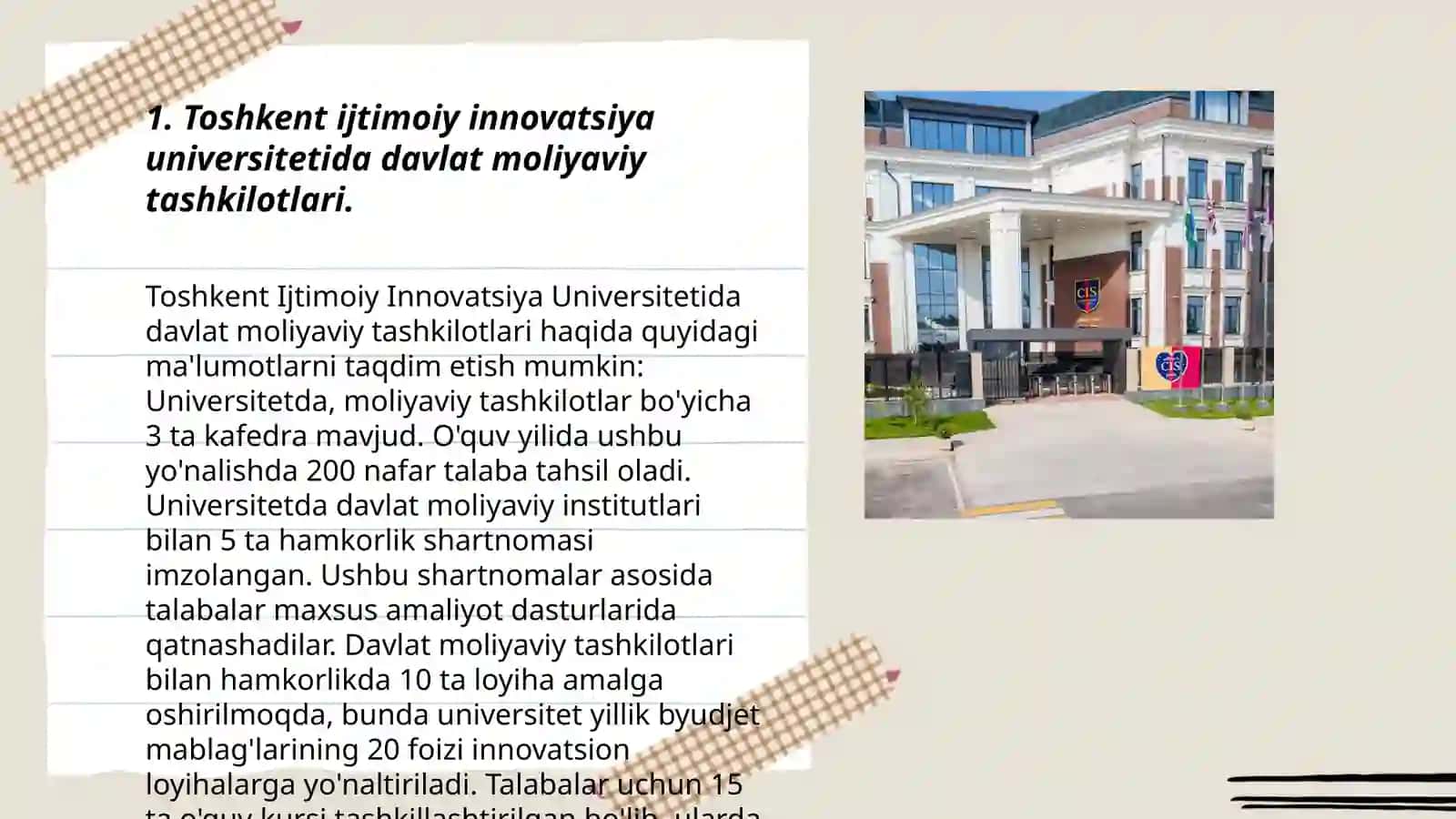 Davlat moliyaviy tashkilotlari MSIO-23 |1 GURUH 2-kurs talabasi Mirzorahimova Mahfirat 3