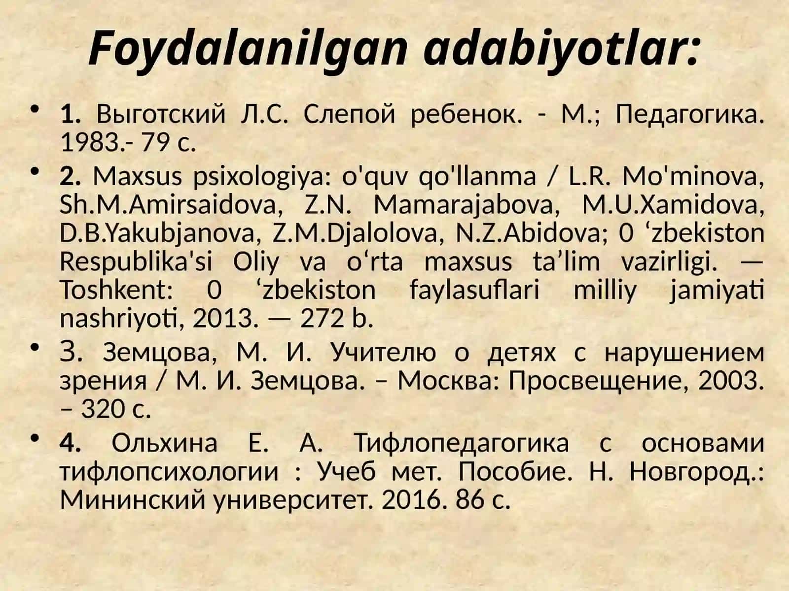 Tiflopsixologiyamoduliningpredmeti,maqsadivavazifalari 3