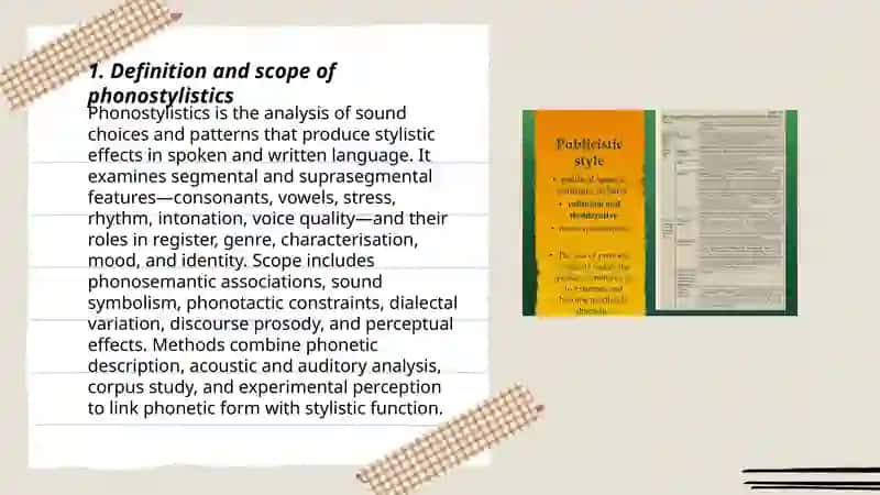 Phonostylistics 3