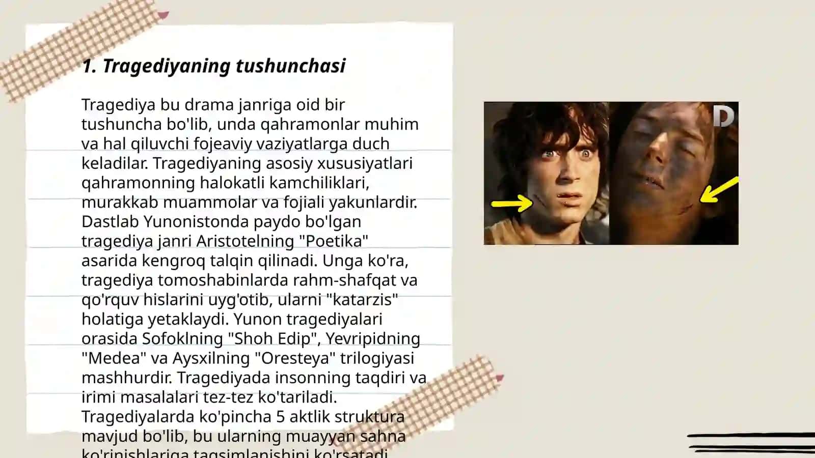Arestotelning Poetika asari 3
