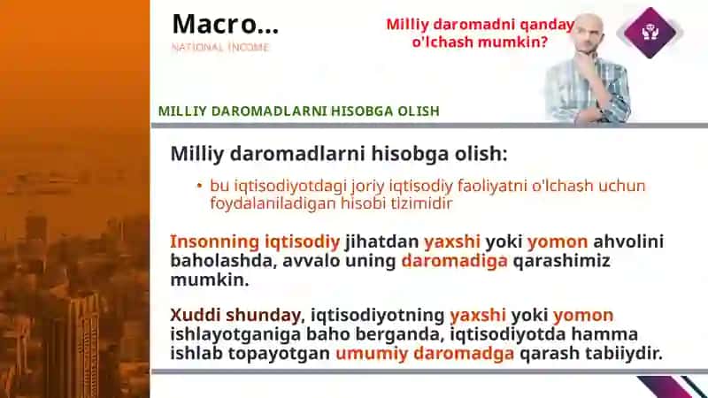 Milliy iqtisodiyot tarkibi va uni o'lchash 3
