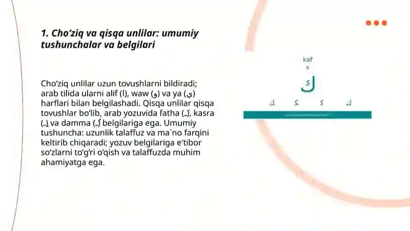 Cho‘ziq va qisqa unlilar 3