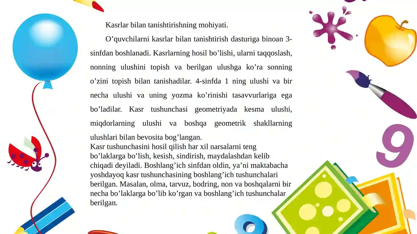 Ulush.Butunni g'ulushini topish 3