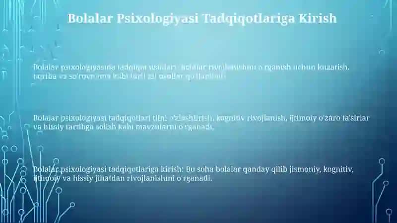 Bolalar Psixologiyasida Tadqiqot Usullari 3