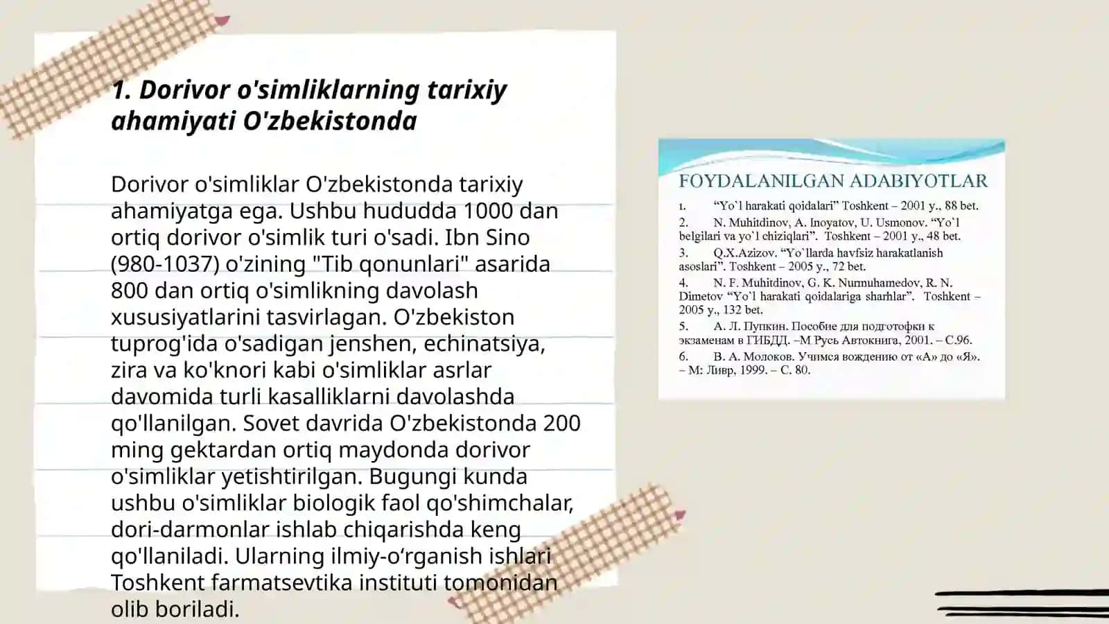 Dorivor o'simliklar homashyo bazasi 3