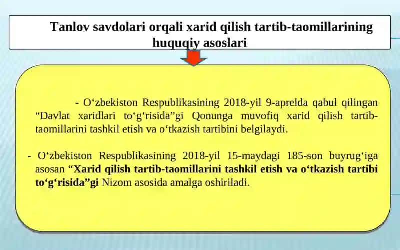 TANLOV SAVDOLARI 3