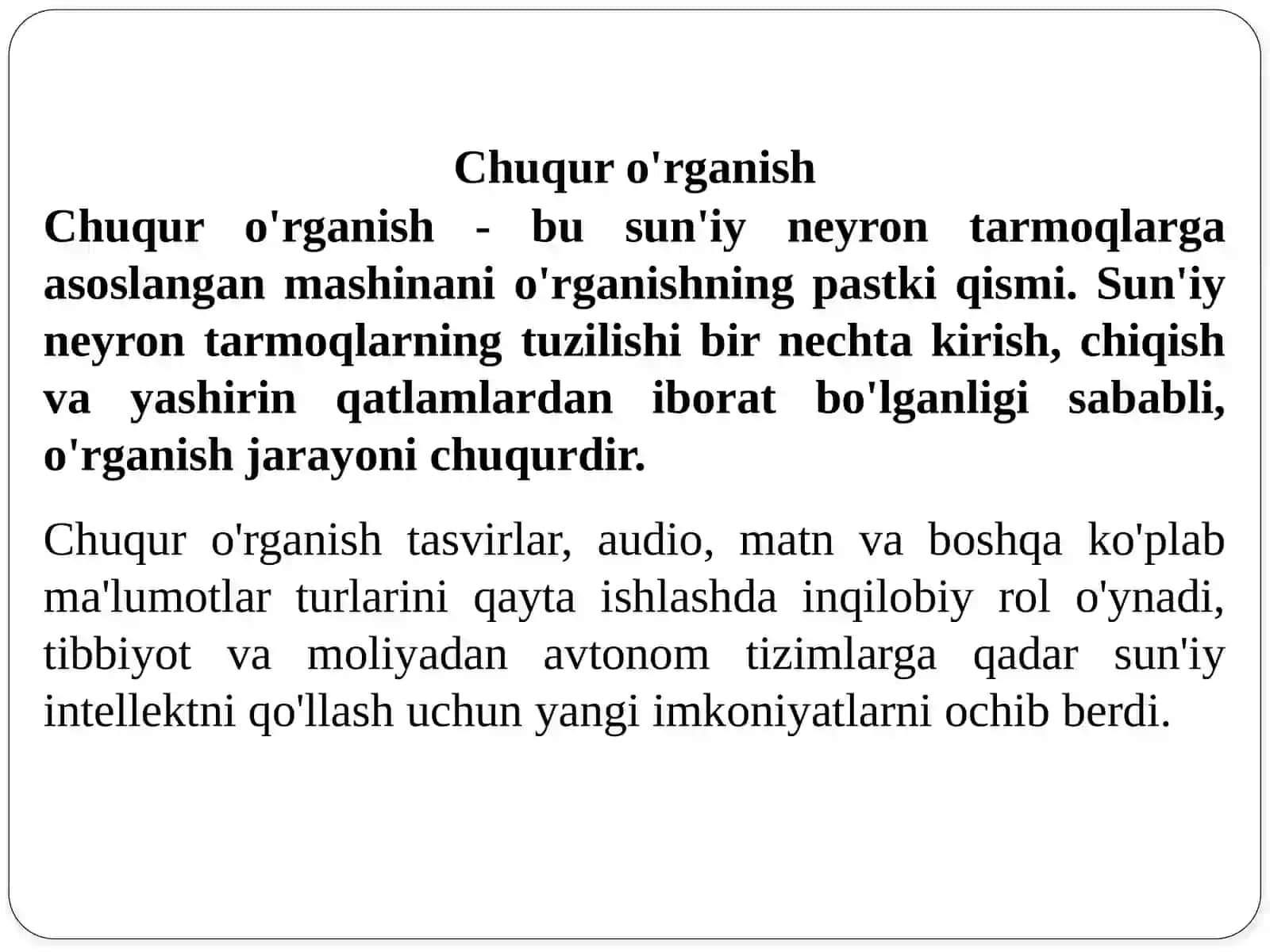 Chuquro’rganish.Chuquro’rganishalgoritmlari 3