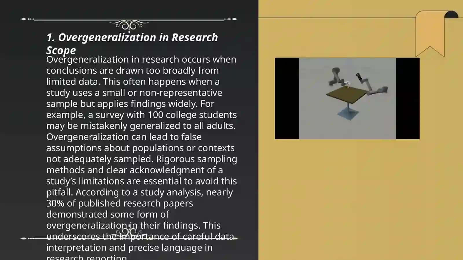 Overgeneralization in Research Scope 3