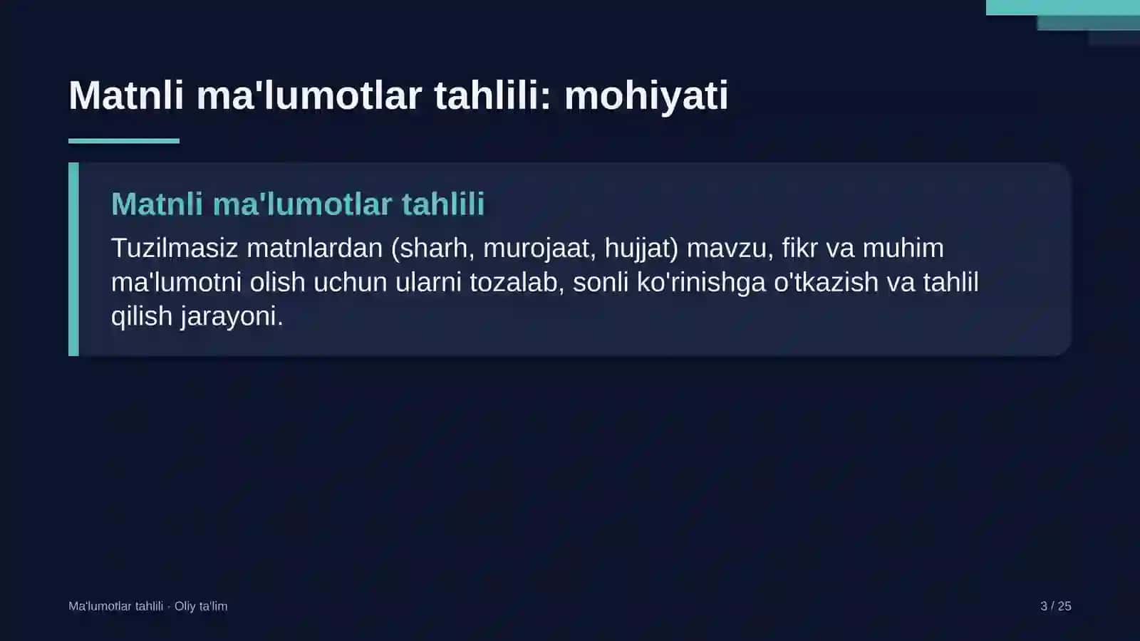 axborot texnologiyalari sohasida matnli ma'lumotlarni tahlil qilish 4895 3
