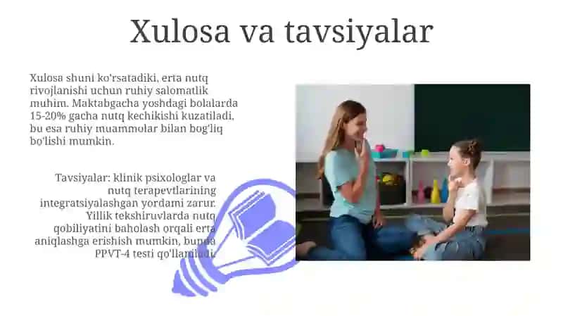 Bolalardagi ruhiy salomatlik mezonlari va nutq rivojlanishi 3