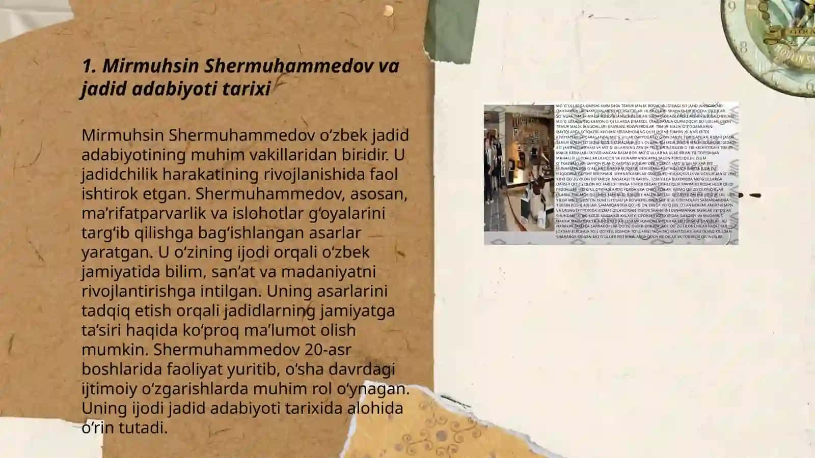 Mirmuhsin Shermuhammedovning òzbek jadid adabiyotida tutgan òrni 3
