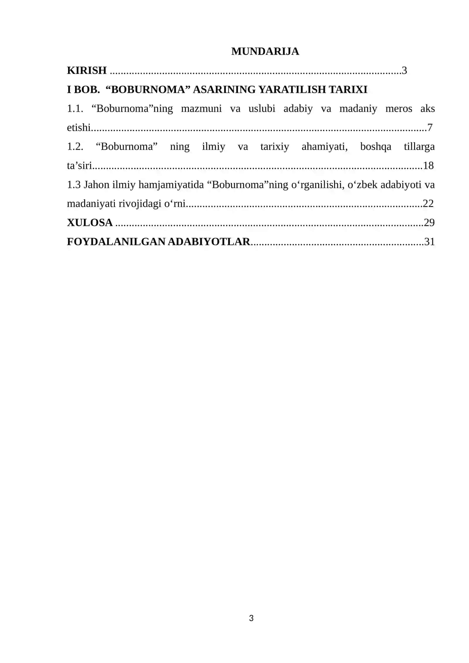 O'zbek Adabiyoti Fanidan Boburnoma Ning O'zbek Adabiyoti va Madaniyatini O'rganishdagi Ahamiyati 3